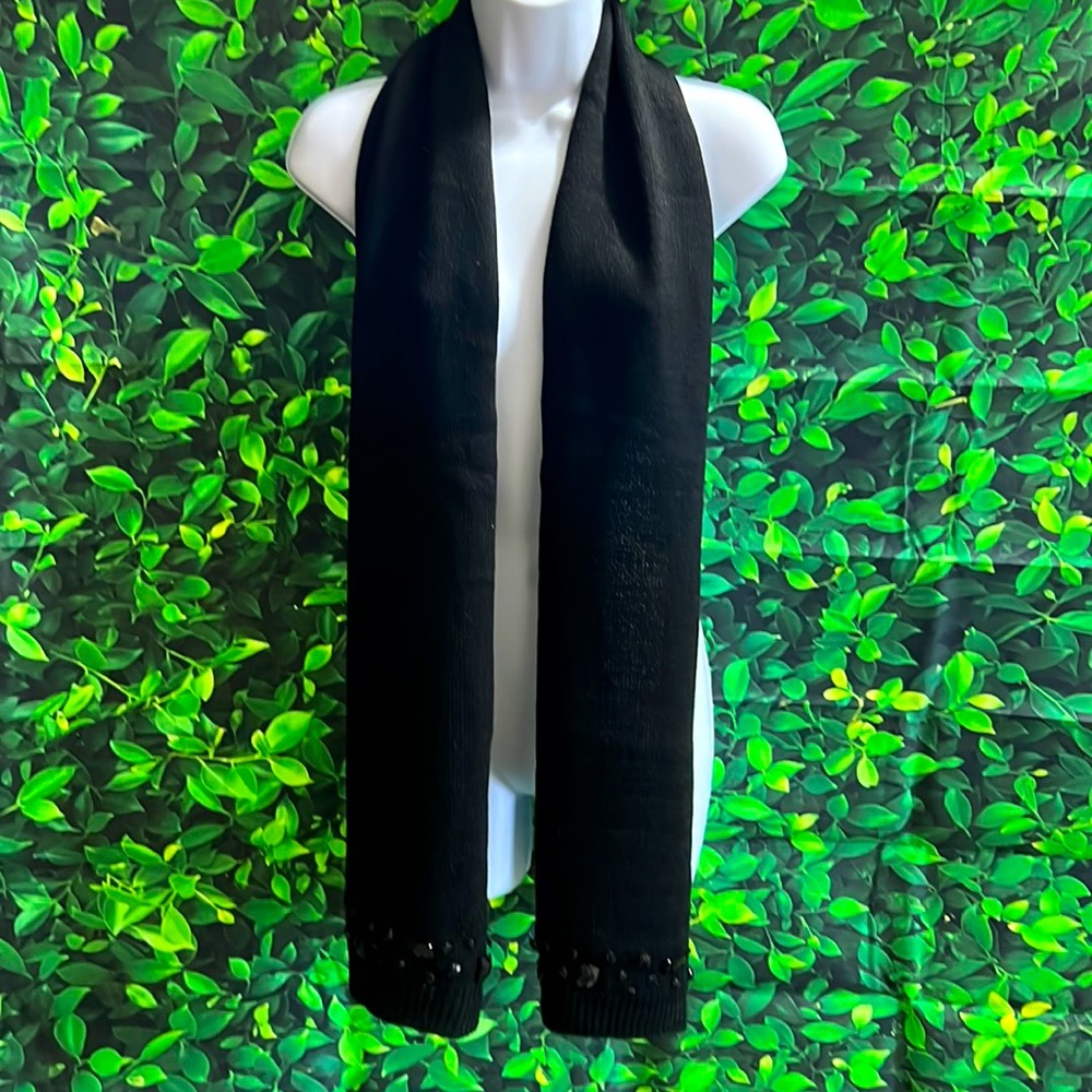 Black Jeweled Scarf